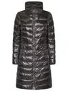 Herno Logo-plaque Coat In Brown