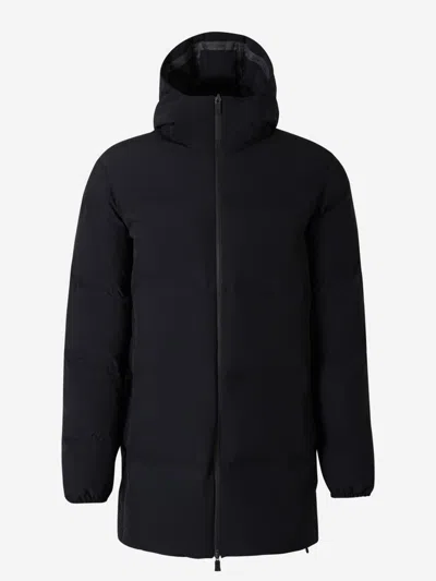 Herno Quilted Midi Parka In Black