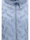 Herno Quilted Midi Puffer Down Jacket In Blue