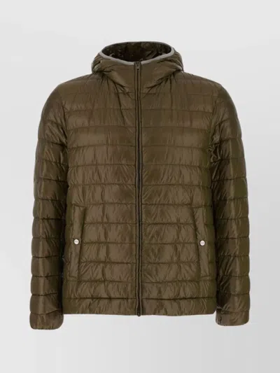 HERNO QUILTED NYLON DOWN JACKET HOOD