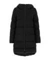 Herno A-shape Jacket In Arendelle And New Lady Faux Fur In Black