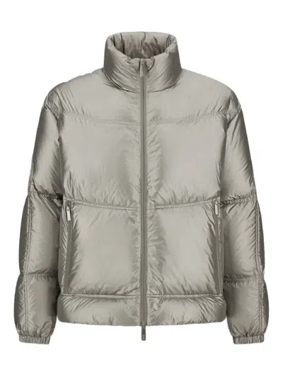 Herno Quilted Padded Jacket In Brown