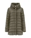 Herno Quilted Padded Jacket In Green