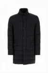 Herno Quilted Padded Jacket With Matte Finish In Black