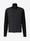 Herno Wool Down Jacket Comforter Jackets And Coats Black In Midnight Blue