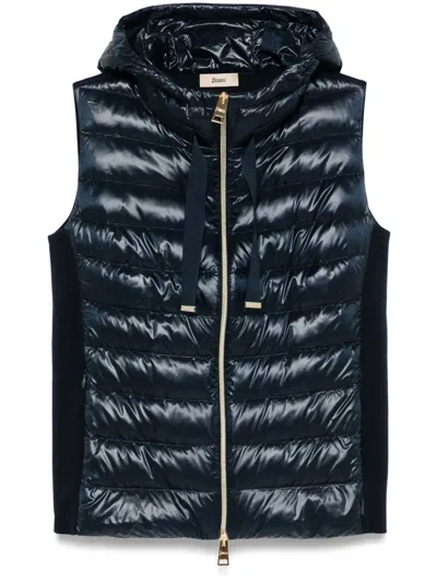 HERNO QUILTED-PANEL GILET