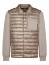 Herno Quilted Panelled Jacket In Neutral