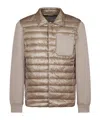 Herno Quilted Panelled Jacket In Neutral
