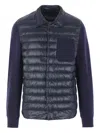 Herno Long-sleeved Quilted Jacket In Blue