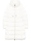 Herno Midi Down Jacket In Weiss