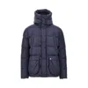 Herno Quilted Polar-tech Down Jacket In Blue