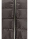 Herno Quilted Polyester Down Jacket In Gray