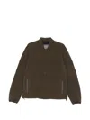 Herno Quilted Press-stud Jacket In Brown