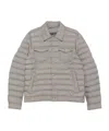 Herno Quilted Press-stud Jacket In Gray