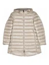 Herno Hooded Down Jacket In Beis