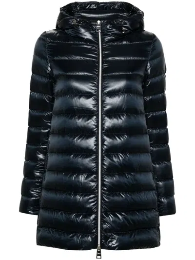 Herno A Shape Light Puffer In Blue
