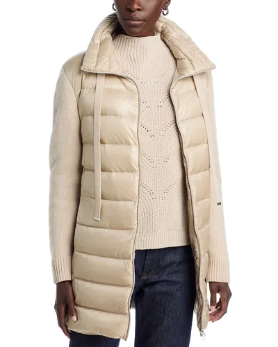 Herno Quilted Puffer Coat In Neutral