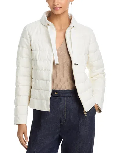 Herno Quilted Puffer Coat In White