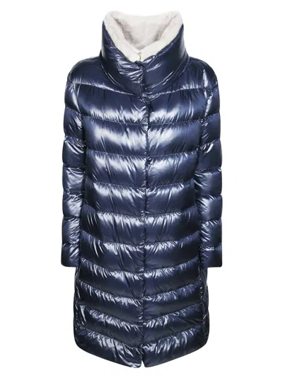 Herno Quilted Puffer Jacket In Blue
