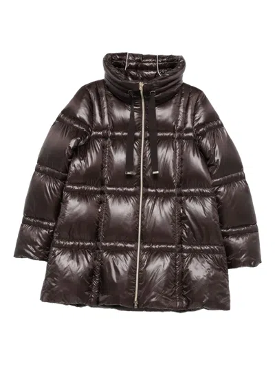 Herno Quilted Puffer Jacket In Brown