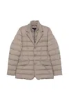 Herno Quilted Puffer Jacket In Grau