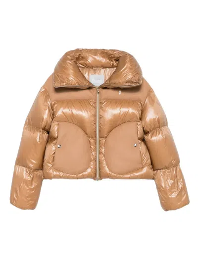 Herno Kids' Quilted Puffer Jacket In Neutral