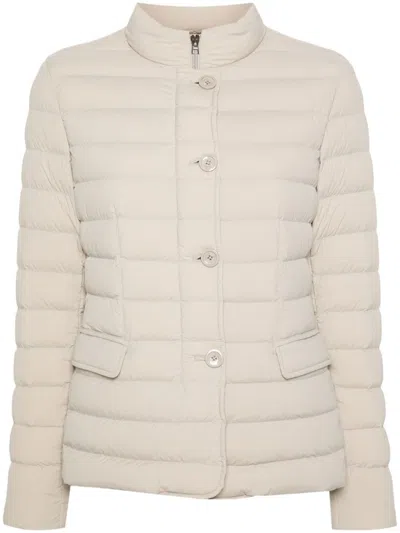 Herno Quilted Puffer Jacket In Neutrals