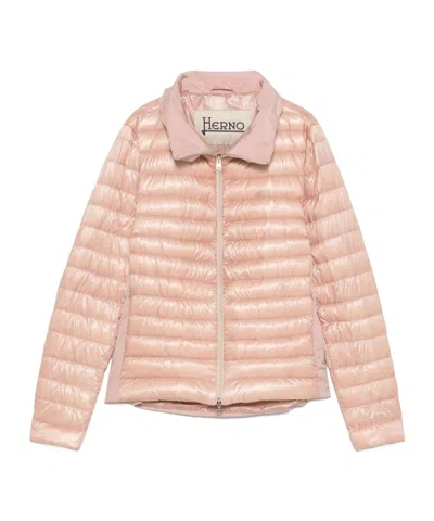 Herno Quilted Puffer Jacket In Nude