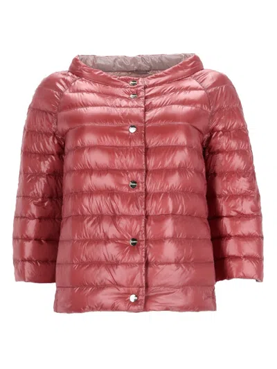 Herno Quilted Puffer Jacket In Pink