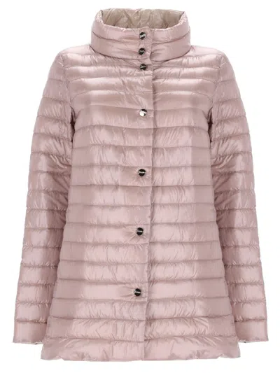 Herno Quilted Puffer Jacket In Pink