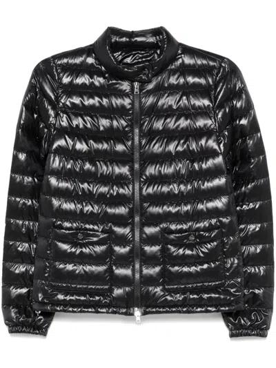 Herno Quilted Puffer Jacket In Schwarz