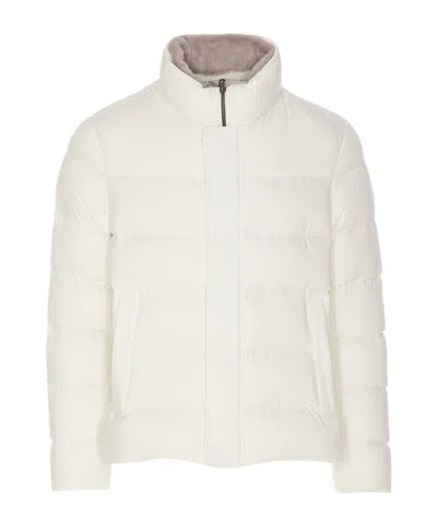 Herno Quilted Puffer Jacket In White