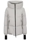 Herno Women's Quilted Hooded Down Jacket In White