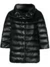 Herno Quilted Puffer Jacket With High Collar In Black