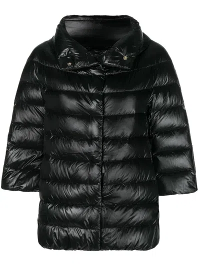 HERNO QUILTED PUFFER JACKET WITH HIGH COLLAR