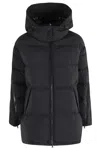 Herno Quilted Puffer Jacket With Removable Hood In Multi