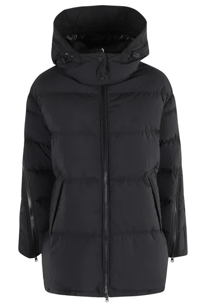 HERNO QUILTED PUFFER JACKET WITH REMOVABLE HOOD