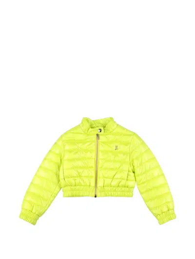 Herno Kids' Quilted Puffer Jacket In Yellow
