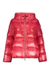 Herno Quilted Red Puffer Jacket With Hood In Red