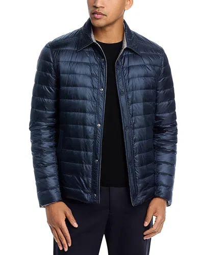 Herno Quilted Reversible Jacket In Blue