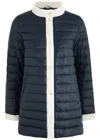 Herno Quilted Shell Jacket In Navy
