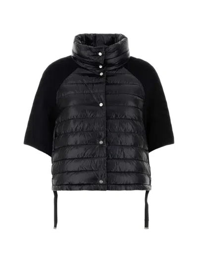 HERNO QUILTED SHORT-SLEEVE JACKET