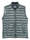 Herno Quilted Sleeveless Vest In Green