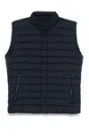 Herno Quilted Sleeveless Vest With High Collar