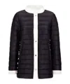 Herno Quilted Snap-button Down Jacket In Black