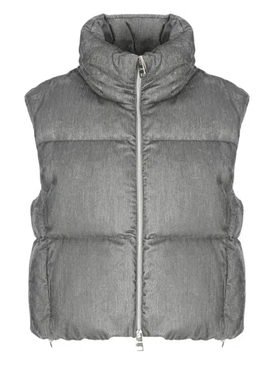 HERNO QUILTED TURTLENECK GILET