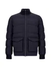 Herno Long-sleeved Down Jacket In Blue