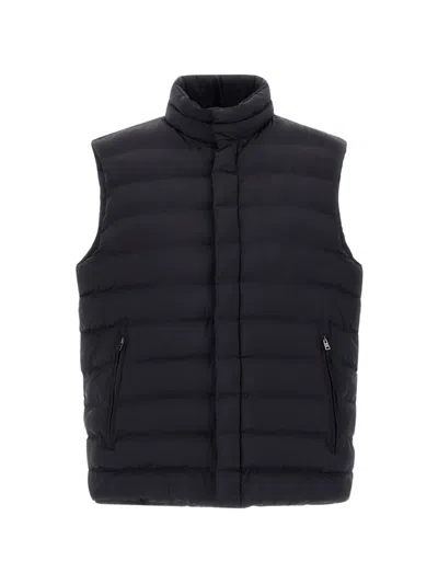 Herno Quilted Vest In Brown