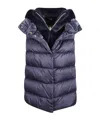 Herno Quilted Vest-style Down Jacket In Blue