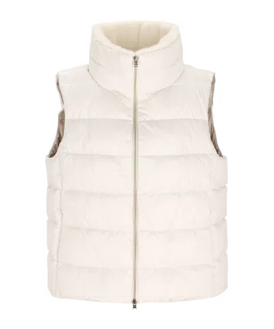 Herno Quilted Vest In White